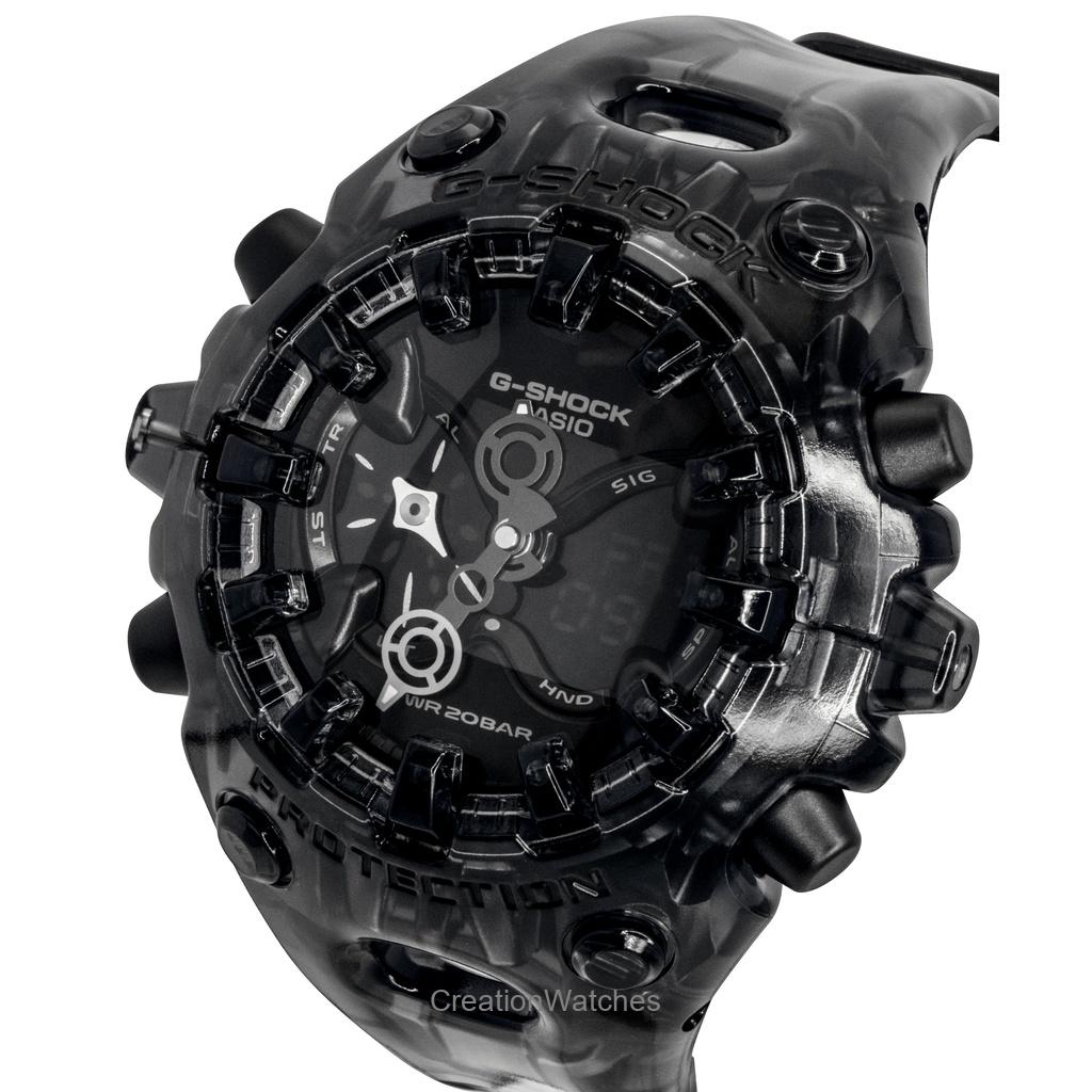 Casio G-Shock Ремешок из смолы Аналогово-цифровой Черный циферблат Кварцевые GA-V01SKE-8A 200M Мужские часы