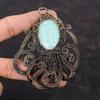 Amazonite Pendant Copper Wire Wrapped Pendant Copper Jewelry Octopus Pendant Handmade Pendant Wire Wrapped Gemstone Jewelry Gift For Mother