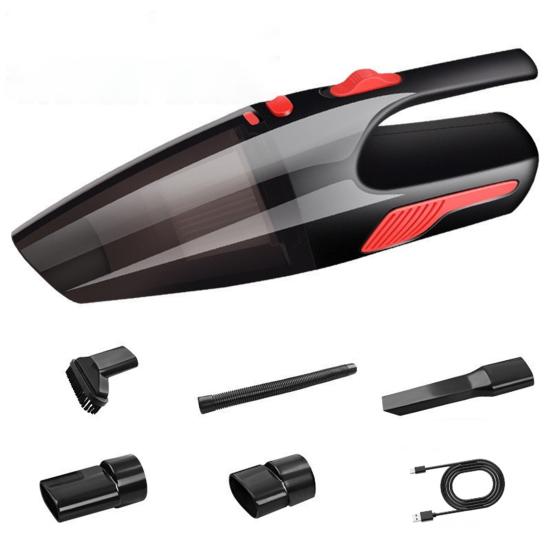 Handheld Car Vacuum Cleaner, Portable Vacuum Cleaner and Air Duster, 120W High Power Vacuum with LED Light for Home Office Car Pet