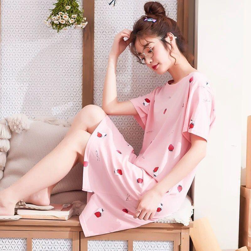 Pajamas Women's Summer Pajamas Short Sleeved Women's Students Cute Large Home Furnishing Set