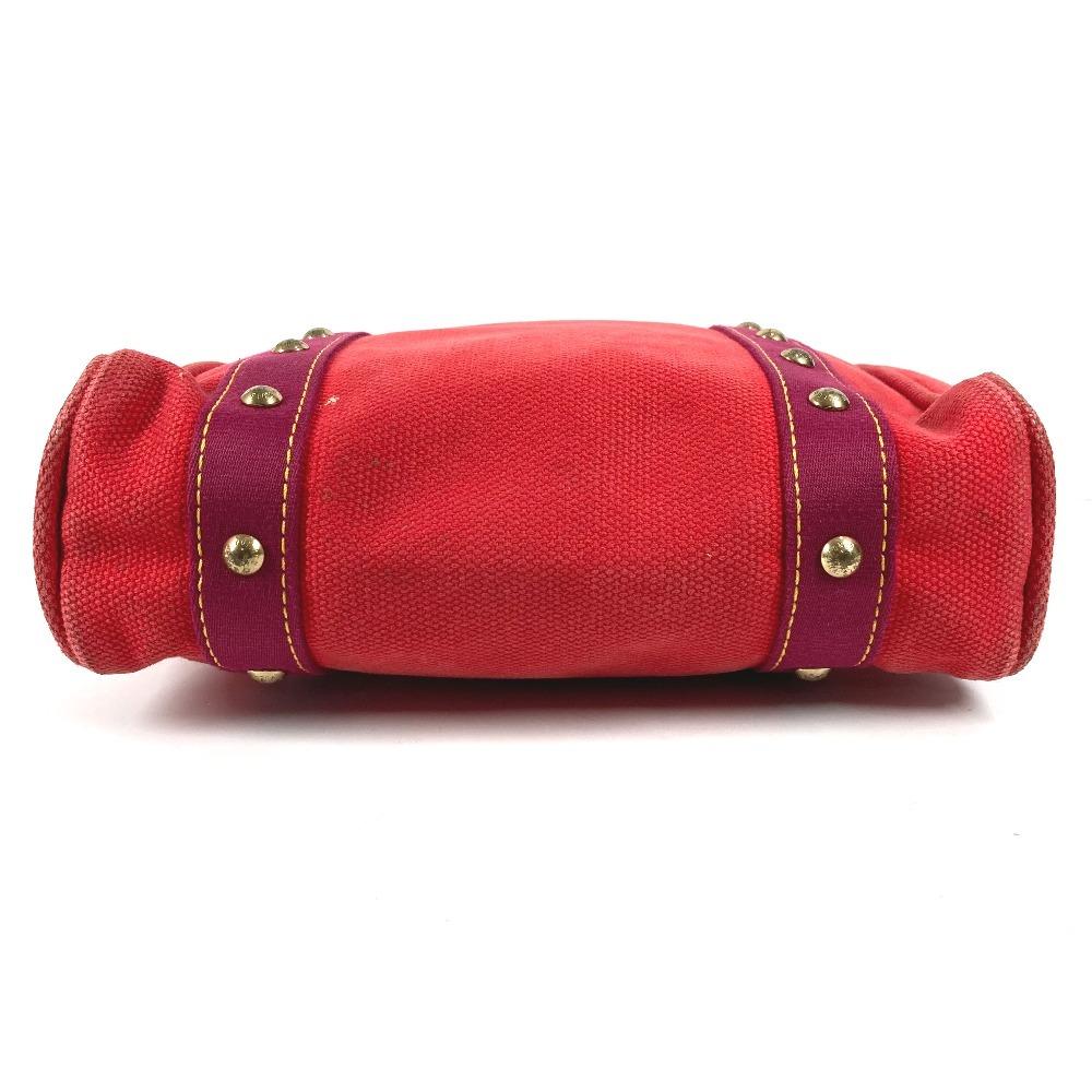 Louis Vuitton M40034 Antigua Cabas MM handbag Tote Bag cotton Red