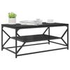 Coffee Table Black Oak Effect 90 x 50 x 40 cm