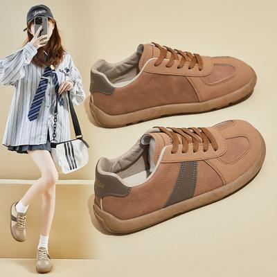 Мода 2024 года, новые летние туфли, повседневные туфли на плоской подошве в стиле ретро, кроссовки, женские кроссовки, модные и универсальные кроссовки