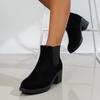 Женские ботильоны на платформе, женские ботильоны, осенняя мода, элегантные, искусственные, элегантные, лаконичные, однотонные, ботильоны на высоком каблуке