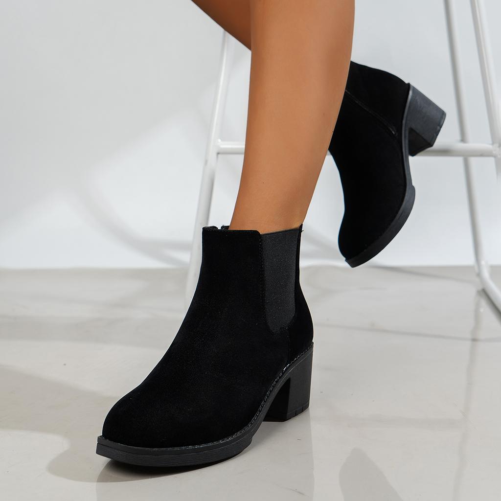 Женские ботильоны на платформе, женские ботильоны, осенняя мода, элегантные, искусственные, элегантные, лаконичные, однотонные, ботильоны на высоком каблуке