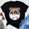 Bee Gees Участники Черная Хлопковая Футболка Полного Размера S-5XL Унисекс