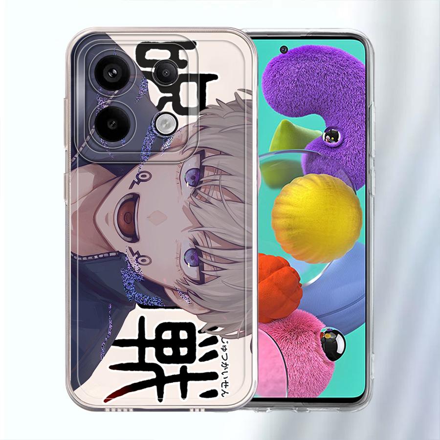 Мягкий чехол для телефона J-Jujutsus K-Kaisens Anime для Xiaomi Redmi Note 14 Pro Plus 14C A4 11S 10S 13C Note 13 12S 9 10 12 11
