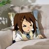 Yyui Hirasawa Kawaii Customizable Square Pillowcases Stylish And Soft Perfect For Beds Cars And Sofas