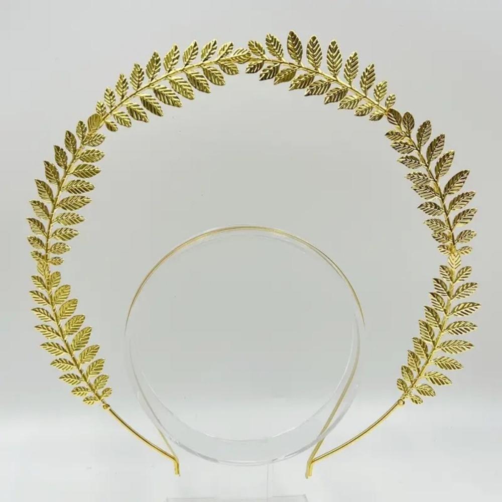 Vintage Sun Goddess Crown Gold Plated Tiara Headpiece Baroque Tiara Headband Stage Performance
