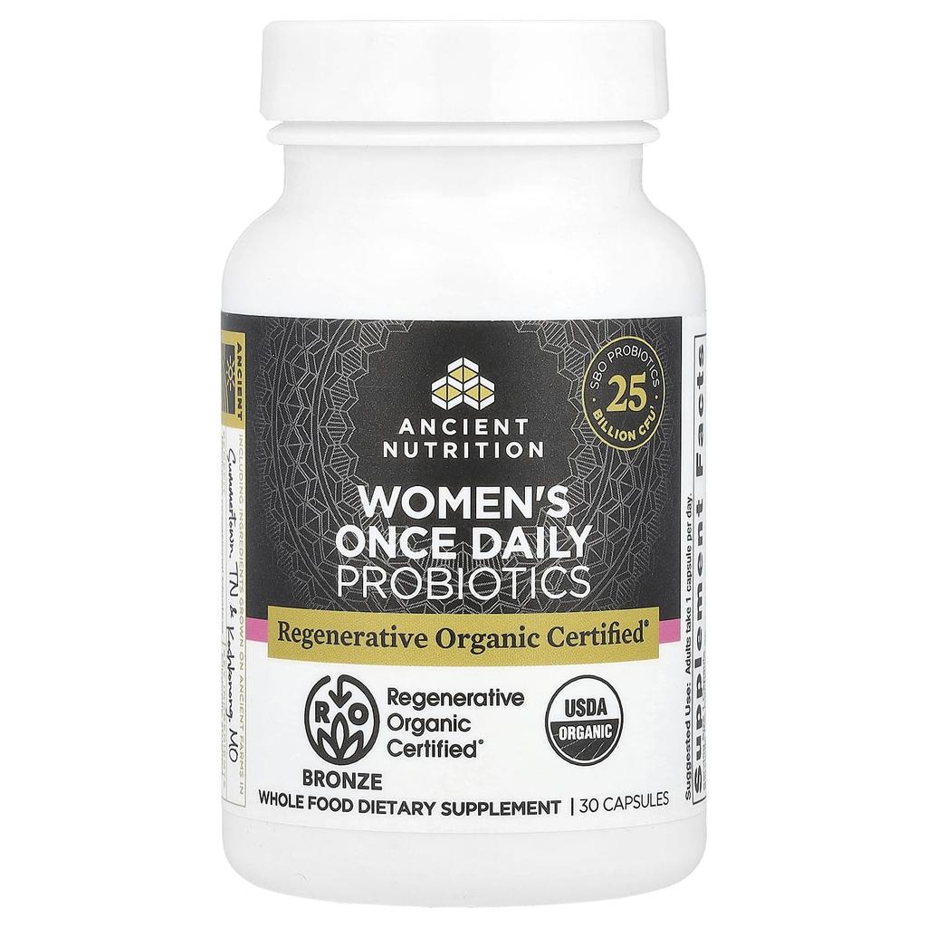 Ancient Nutrition Once Daily Women's Probiotic, 30 Capsules