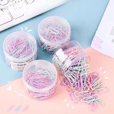 100 шт. красочные скрепки для офисных принадлежностей, скрепка для бумаг, большая закладка для файлов, скрепка для бумаг, U-образная пряжка, канцелярские товары