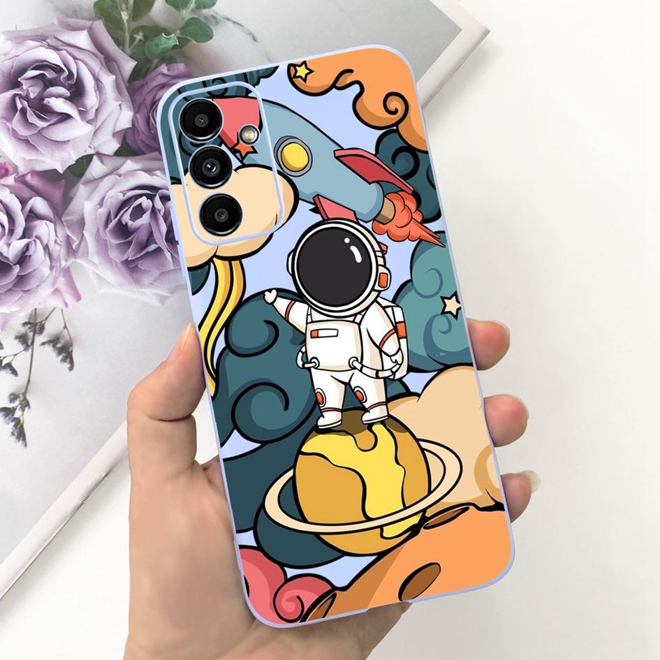Для Samsung A14 5G 2023 Чехол Милый Желтый Утенок Кот Мультяшный Funda Для Samsung Galaxy A14 SM-A145F SM-A146B Чехол для Телефона A 14 Etui