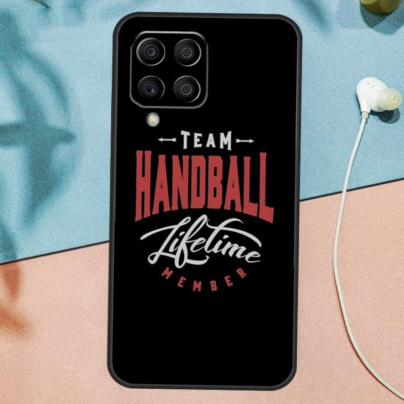 Play Handball Quotes Case For Samsung Galaxy M54 M14 M34 M13 M53 M56 M52 M32 M16 M11 M21 M31 M35 M12 M15 M36 M55