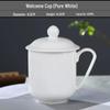 Керамическая чашка Jingdezhen с крышкой, покрытая золотом - Высокотемпературная костяная фарфоровая чайная чашка для деловых встреч и дома