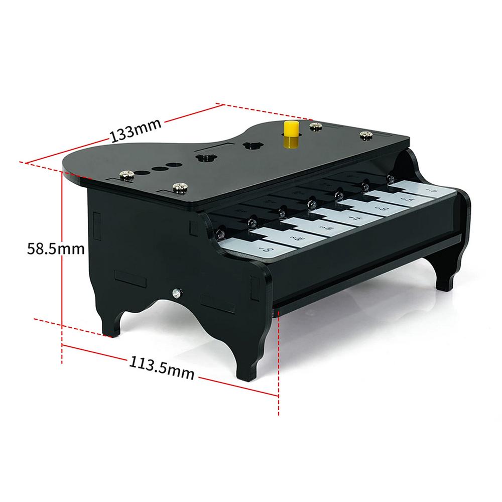 DC5V HXfb Сенсорное Электронное Пианино DIY Набор Графическое Программирование Паяльная Практическая Плата Со Светодиодной Синхронизацией для Обучения Студентов