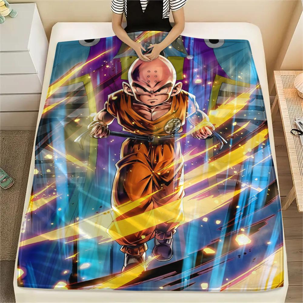 Dragon Ball Krillin Blanket, Cozy Throw for Living Room, Ideal Gift for Dragon Ball Collectors.chl