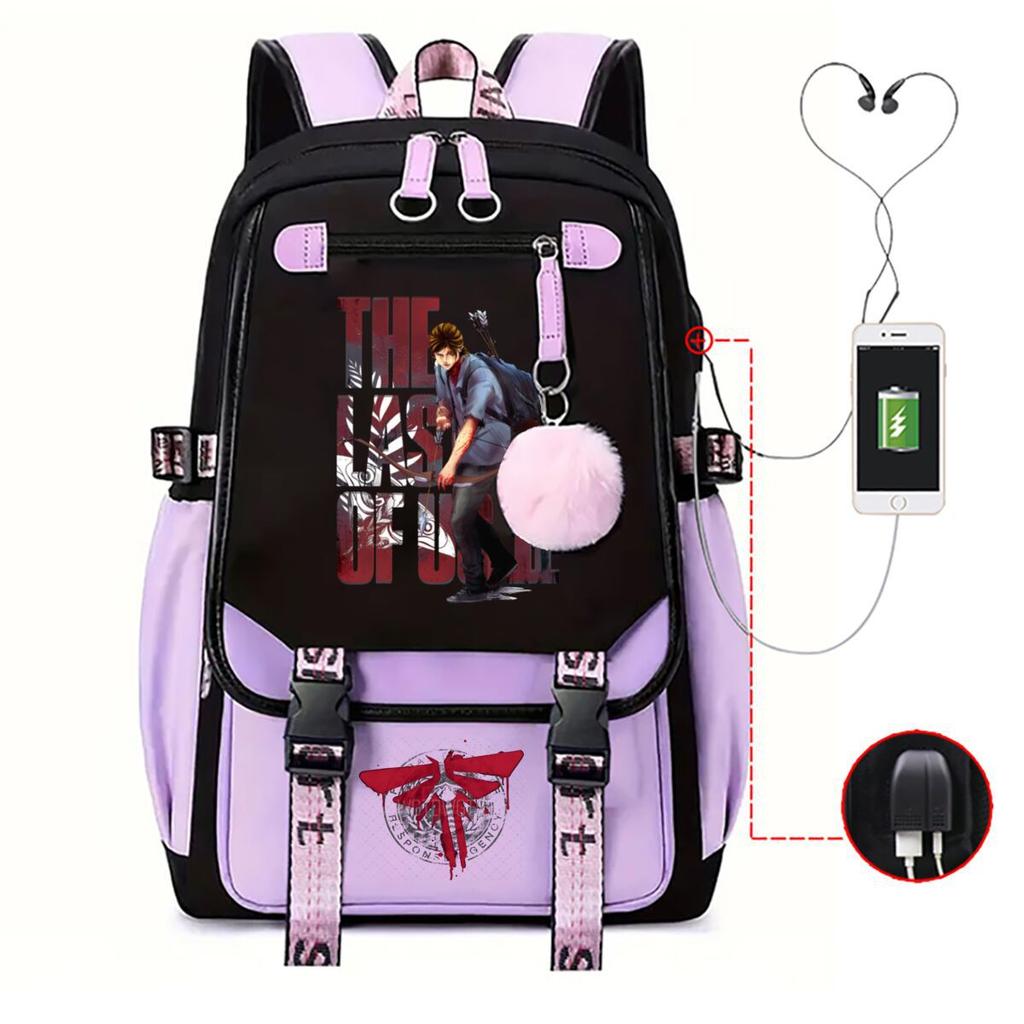 The Last of Us Printed Youth Leisure Travel Backpack Multifunctional Student School Bag