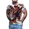 Горячая футболка с принтом в виде аниме-боевика Street Fighter, уличная мужская и женская модная футболка большого размера с круглым вырезом, детская футболка