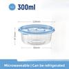 Disposable PP Plastic Round Food Container with Lid Transparent Takeout Bowl