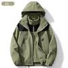 Autumn Winter Three-in-One Jacket Color Matching Unisex Thickened Two-Piece Detachable Mountaineering Windproof Coat for Men