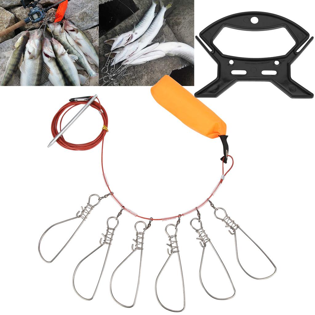 5м рыболовный замок пряжка из нержавеющей стали живая рыба стрингер замок рыболовные снасти аксессуары