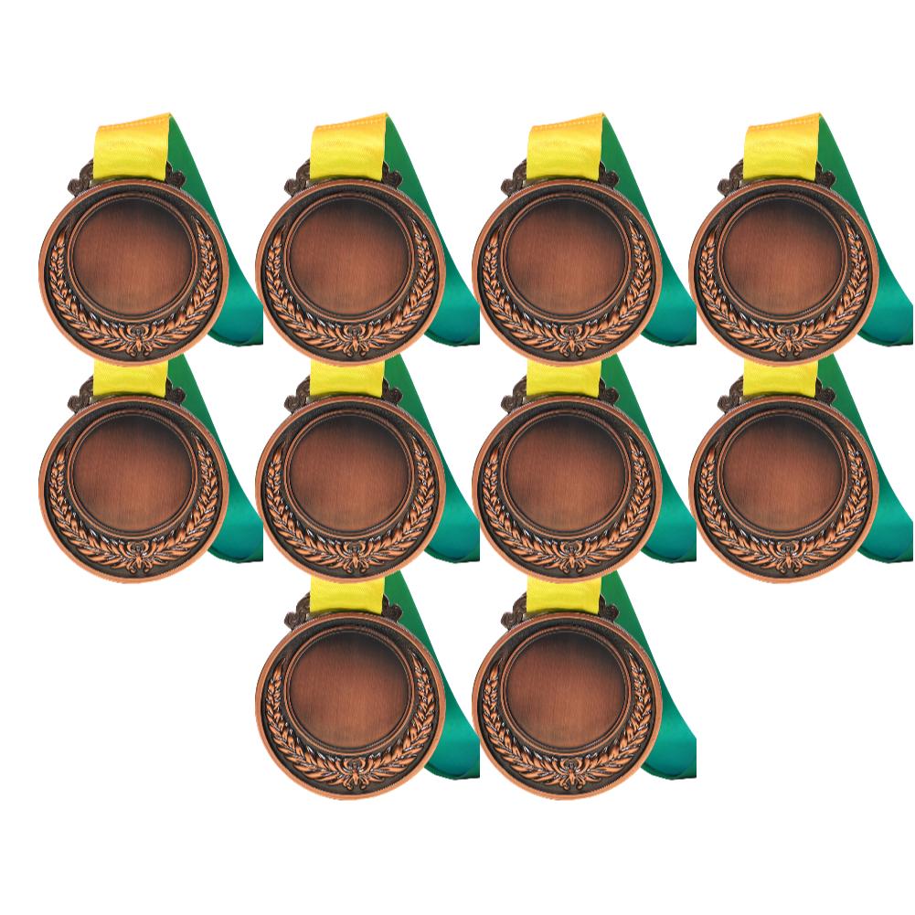 5/10/20 шт. 2-дюймовые золотые, серебряные, бронзовые наградные медали с шейной лентой, золотые, серебряные, бронзовые призовые круглые для детей, школьные спортивные соревнования