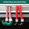 Elf Leg for Car Trunk - Christmas Car Decoration, Rear Side Window Decor, Santa Claus Feet, Red Elf Boots Sticking Out of Trunk