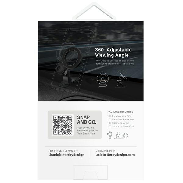 Uniq Magnetic Mount Sam Trelixcar Dash Mount Black/Midnight Black