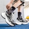 Fashion 2025 Spring Summer New Mesh Dad Shoes for Men Thick Sole Height Increasing Breathable Versatile Casual Sports Campus White Snea