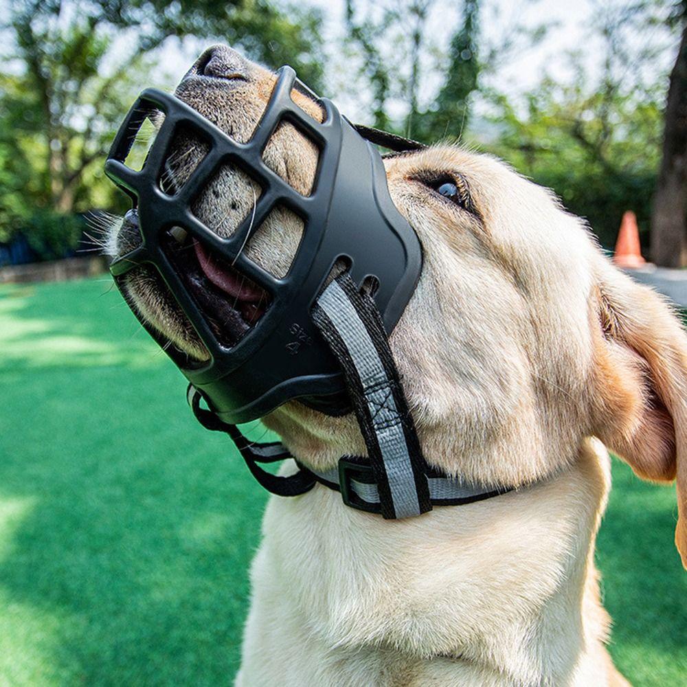 With Reflective Strip Adjustable Dog Muzzle Can Drink Water Dog Mouth Cover Fashion