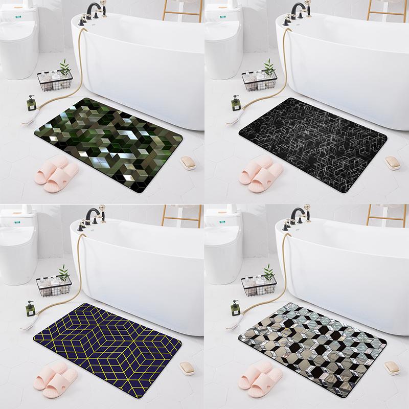 Absorbent Non-slip Mat Porch Door Mat Bathroom Toilet Floor Shower Room Bathtub Carpet Kitchen Rug