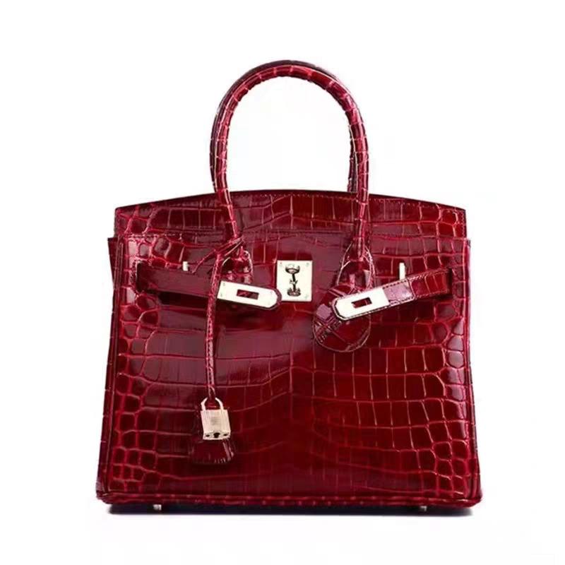 Сумка с принтом под крокодила новая модная и универсальная ручная сумка через плечо кожаная женская сумка