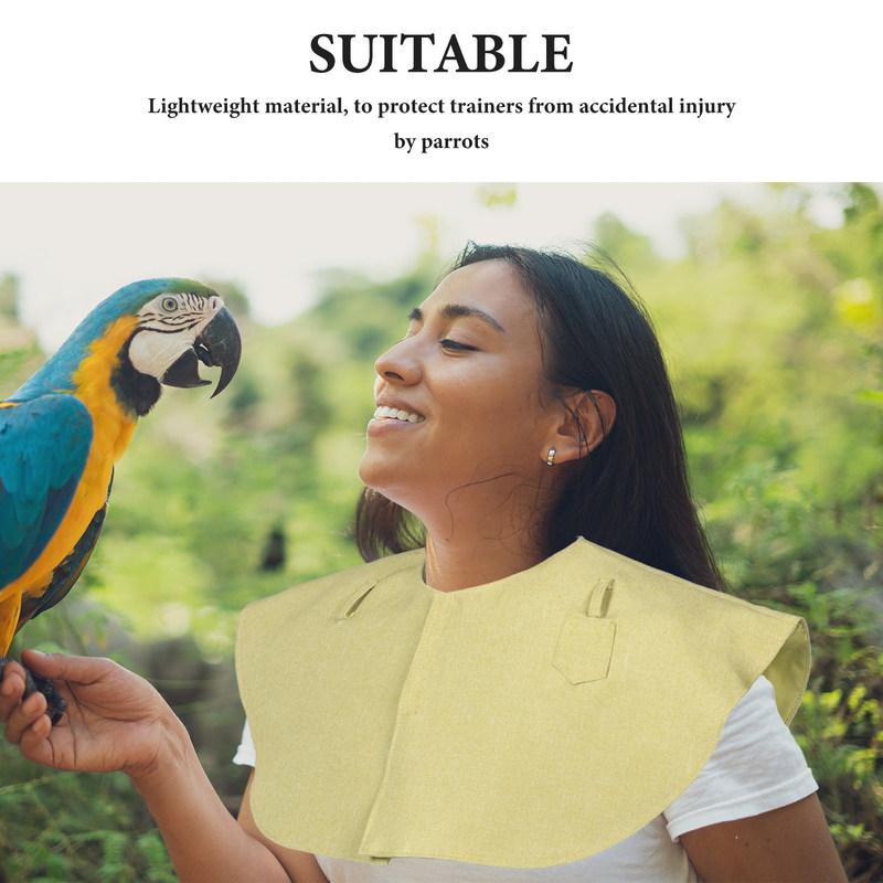 Parrot Training Shoulder Cape for Bird Owners Lightweight Washable Anti-Scratch Shoulder Protector with Bird Poop Guard