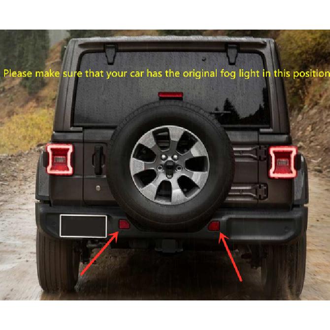 Декоративная лампа светодиодный стоп-сигнал на задний бампер Для 2018- Jeep Wrangler JL