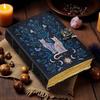 Handmade Leather Witch Journal | Blank Spell Book of Shadows | Celestial Little Witch Gift for Him Her