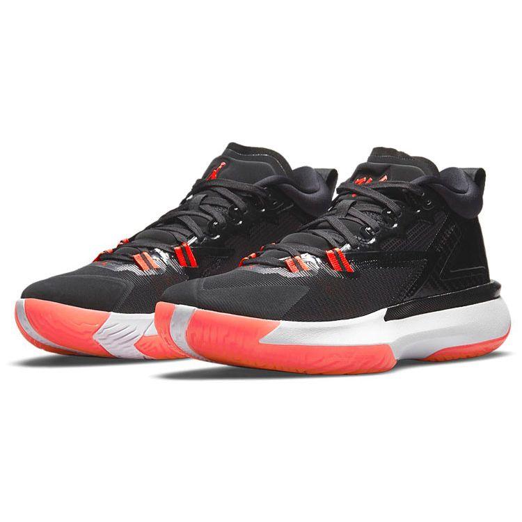 Мужские кроссовки Air Jordan Zion 1 PF Bloodline Черный Белый Ярко-малиновый DA3129-006