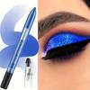 Shimmering Blue Eyeshadow Pencil Monochrome Waterproof Sweatproof Long Lasting Glitter Eye Shadow Stick Eye Makeup Gift