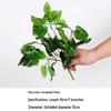 Green Plant Flower Box: Artificial Single Stem Display & Grass Partition for Office or Restaurant Decor