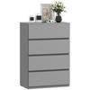 Chest Of Drawers 4 Drawer Storage Cabinets Modern Dresser Storage Drawer Unit For Bedroom