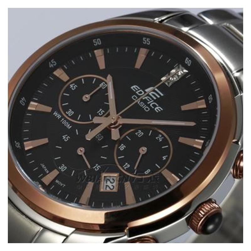 Casio Серия CASIO EDIFICE водозащита для жизни кварцевый механизм стальной ремешок японские и корейские часы мужские часы черный циферблат EF-530P-1A