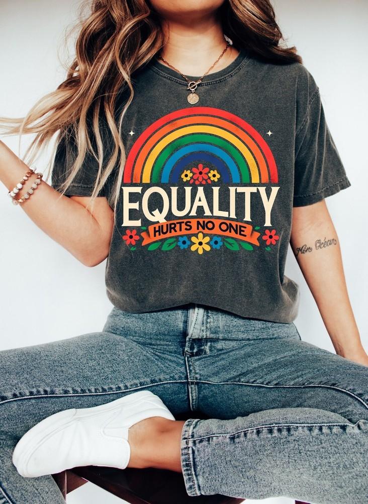 Equality Hurts No One Shirt Rainbow Pride Shirt Equal Rights Shirt Unisex T-Shirt