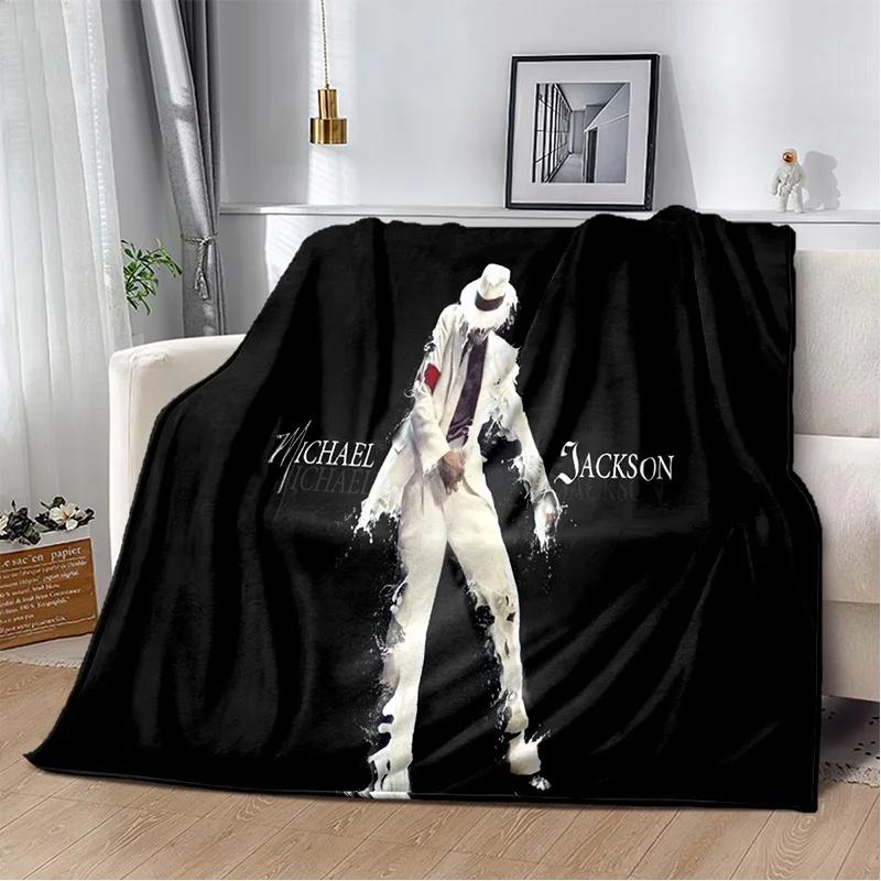 Michael Jackson retro printed HD Blanket Soft Throw Blanket for Home Bedroom Bed Sofa Travel Office Solid Cover Blanket Adults