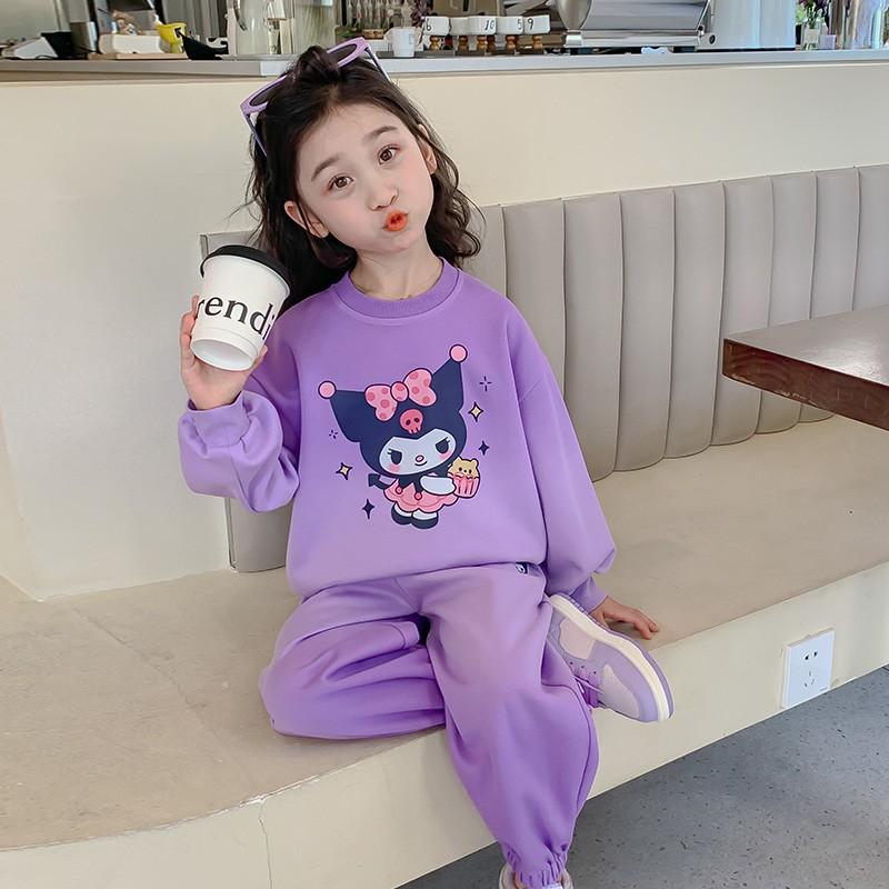 Baby Girl Spring Autumn Fashionable Cute Sweatshirt Two Piece Set