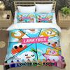 Lankybox Foxy Boxy Cute Printed Bedding Collections Exquisite Bed Supplies Set Duvet Cover Bed Comforter Set Bedding Set Luxury