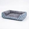 Soft Plush Rectangular Dog Bed, Anti-Slip Warm Pet Sofa for Cats & Small Dogs, Corduroy Nest Cushion