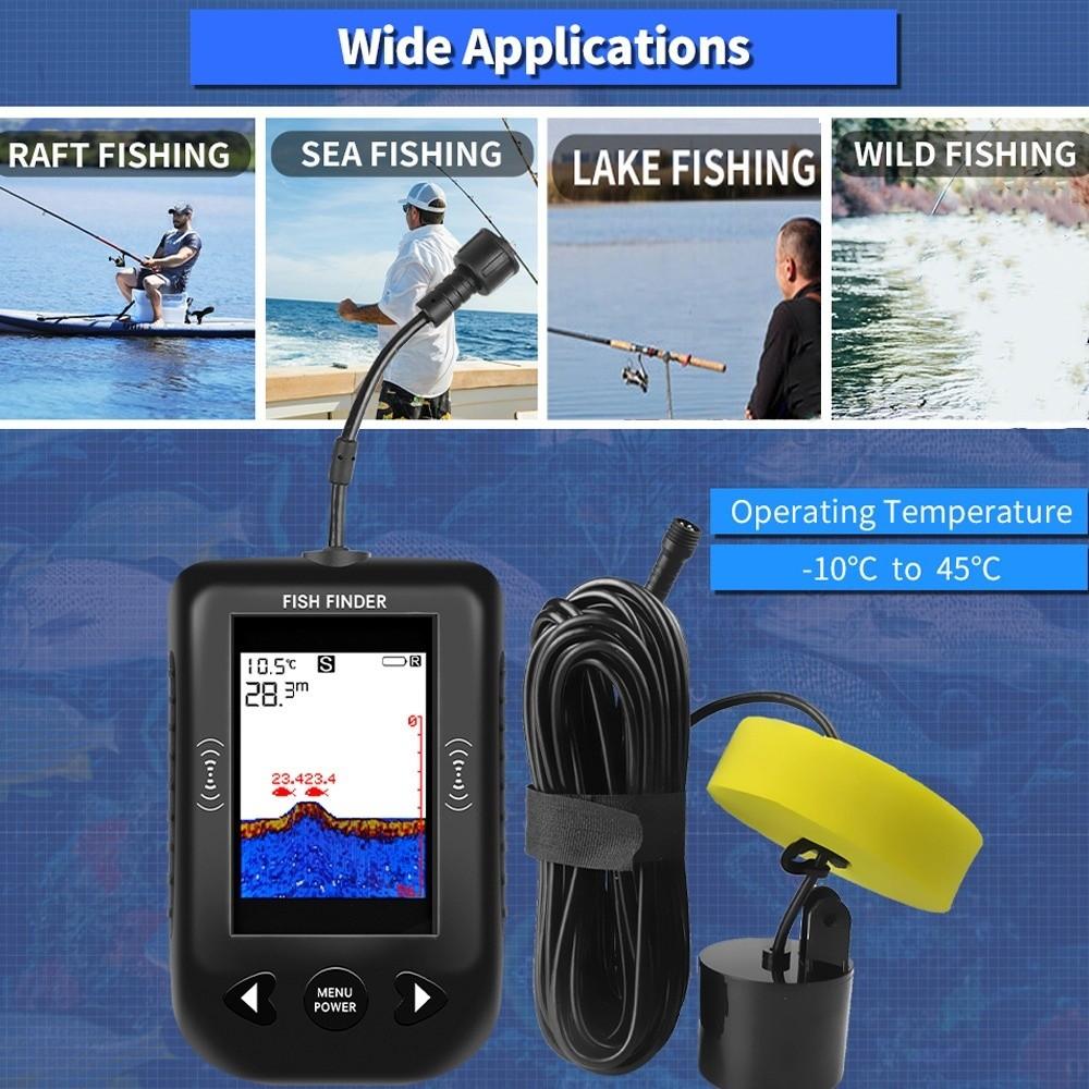 LCD Display Portable Sonar Finders 45 Degrees Sonar Fish Finder XF03 Fish Finders Fishing Lure