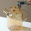 Кувшин для воды Yousheng, графин для холодного заваривания чая, термостойкий чайник с алмазной огранкой, стеклянный чайник для воды для холодного чая