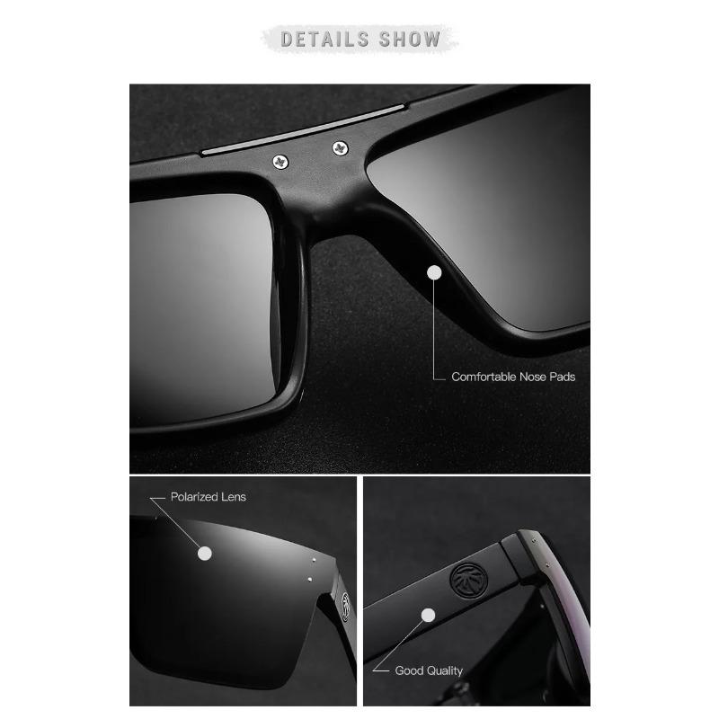 Heat Wave самые продаваемые квадратные цельные очки для мужчин и женщин, высококачественные оригинальные солнцезащитные очки для спорта на открытом воздухе из пленки - HW03