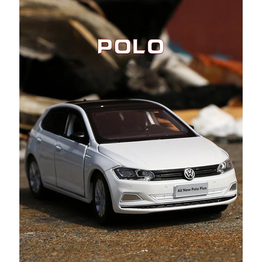 1/32 Polo Alloy Die Cast Toy Car Model Sound and Light Children's Toy Collectibles Birthday Gift