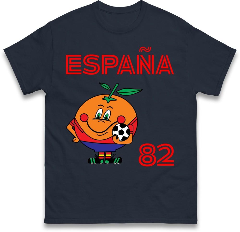 Spain 82 Naranjito T Shirt Spain 82 Football World Cup Tee Retro Football Fan